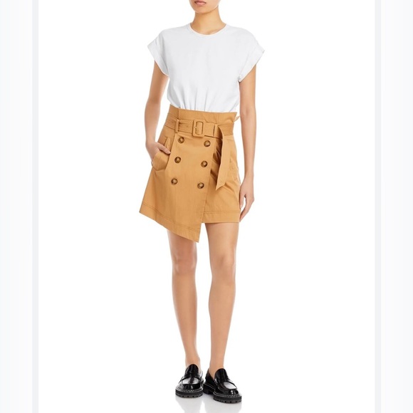 Veronica Beard Melany Sailor Button Front Mixed-Media Dress - Picture 9 of 14